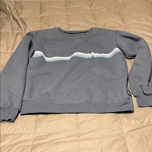 Gray Women’s Patagonia Crewneck Uprisal Sweater with Wave Design